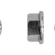 Porca de flange galvanizada Din 6923 M-8