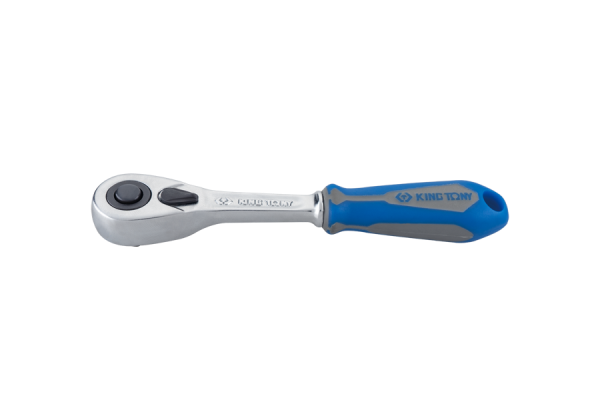 Ratchet 1/4'' 140mm 90 Teeth Rubber Handle Button