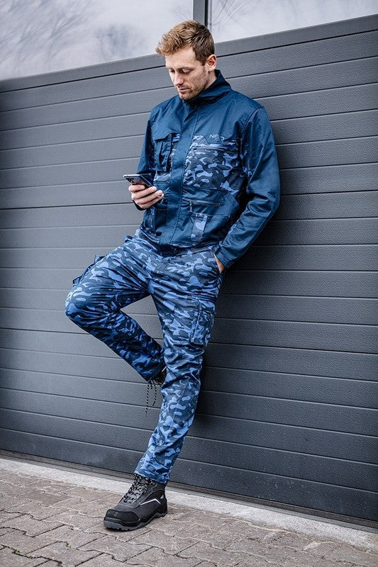 Camo Navy Work Sweatshirt storlek S
