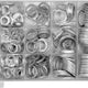 Aluminium pads set 450 stuks, mix van maten
