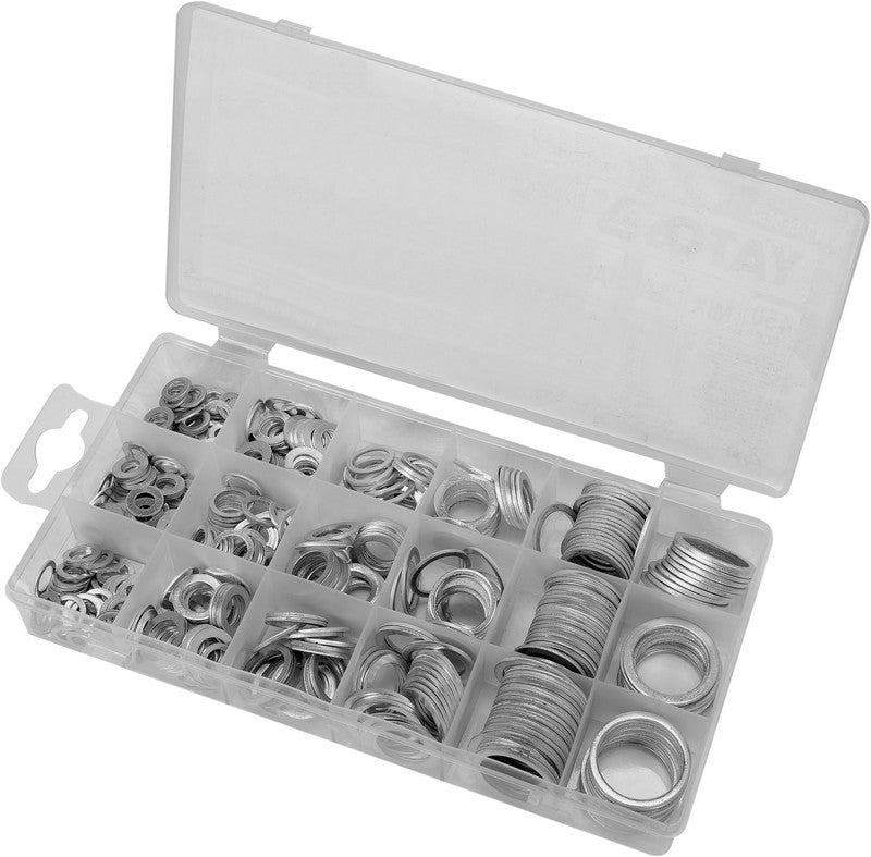Aluminium pads set 450 stuks, mix van maten