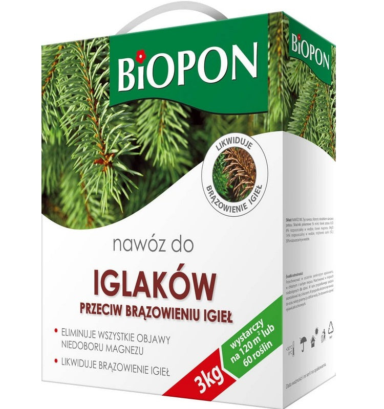 Gødning til nåletræer.. Mod bruning af nåle 3 Kg
