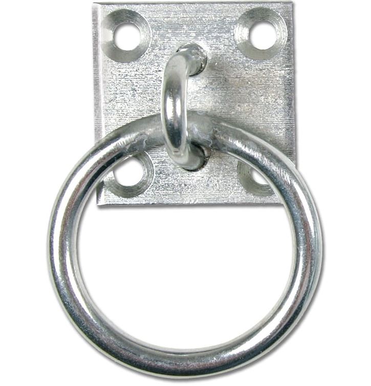 Poignée avec anneau 70*100mm oreille 10mm 6*35mm