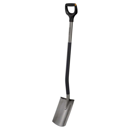 Ergonomisk spade lige grå