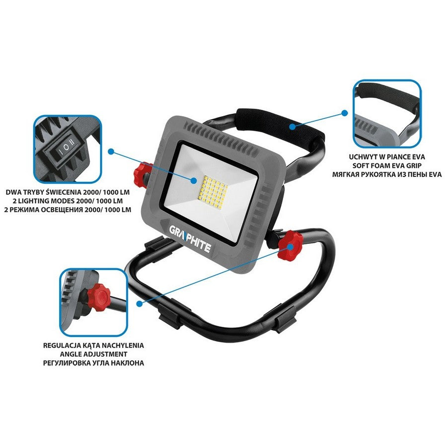 Led Energy+ 18v Li-lon batterilampe uden batteri
