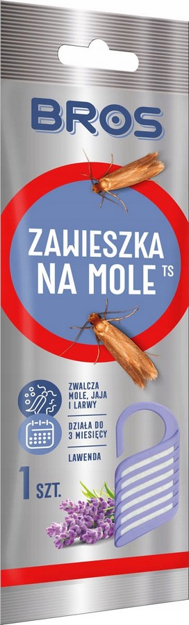 Wisior z ćmą lawendową.