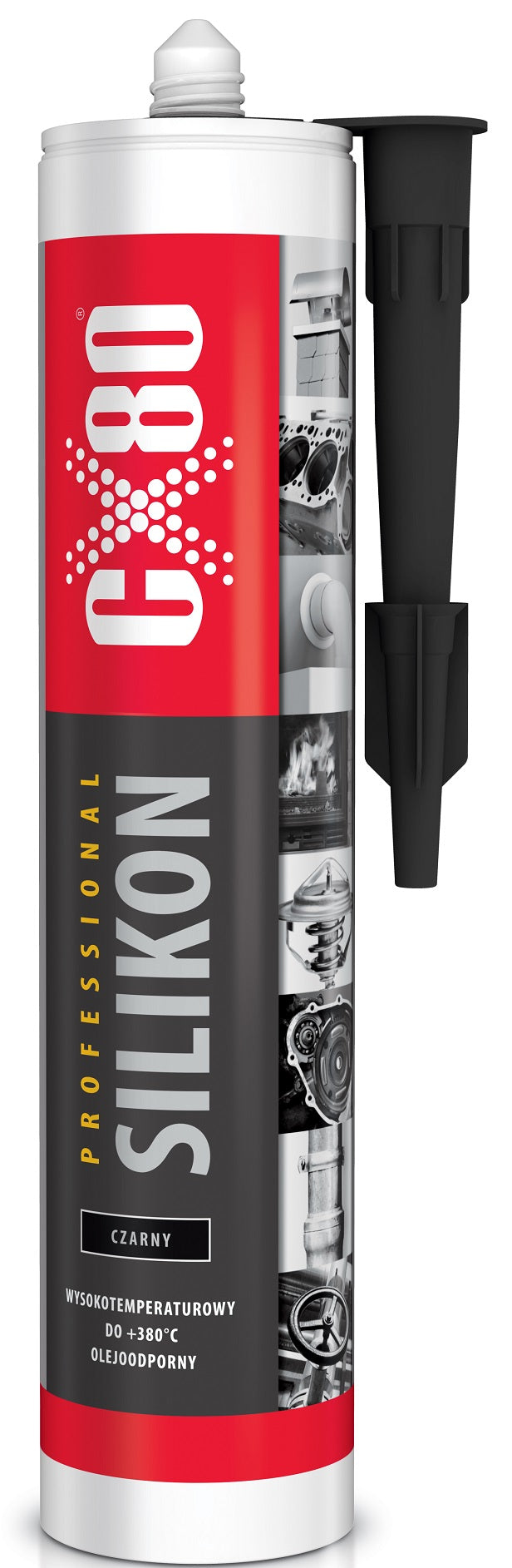Professional Black High Temperature Silicone 310ml