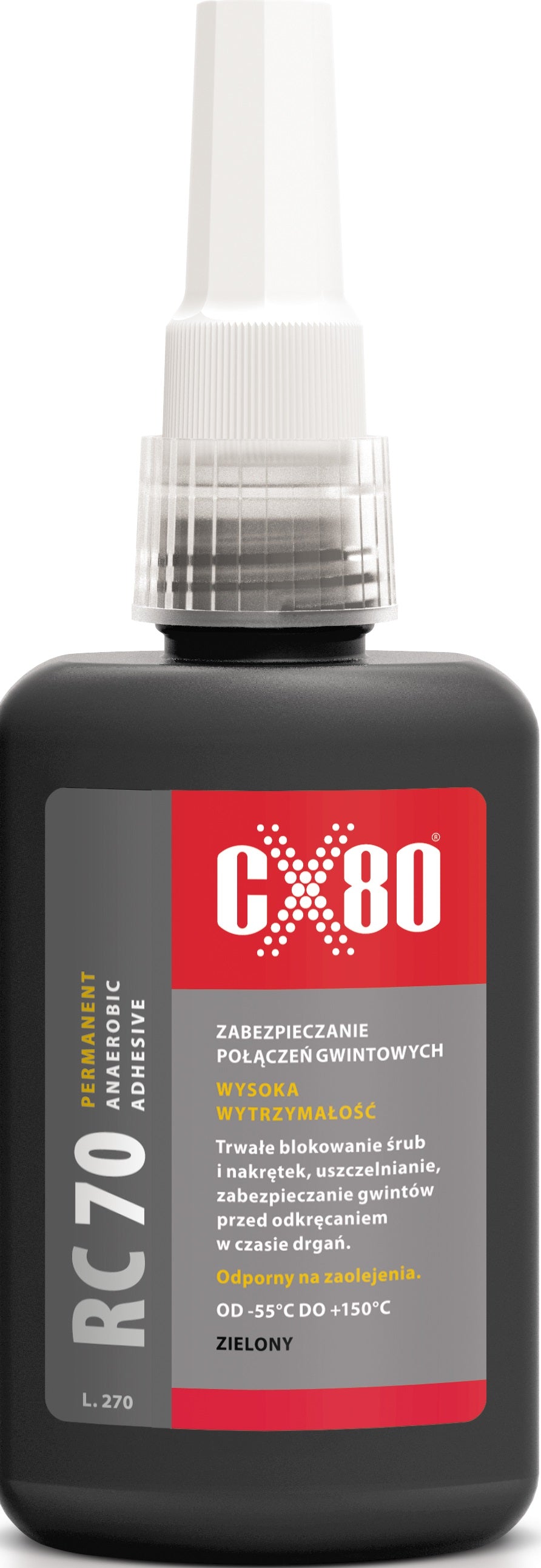 Klej anaerobowy do śrub o dużej wytrzymałości połączenia 50ml