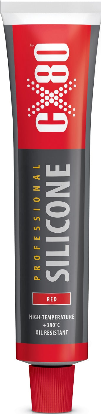 Silikone Forseglingsmasse Rød 80ml Tube