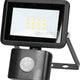 Led прожектор с Pir 10w 800lm Ip44 4000k
