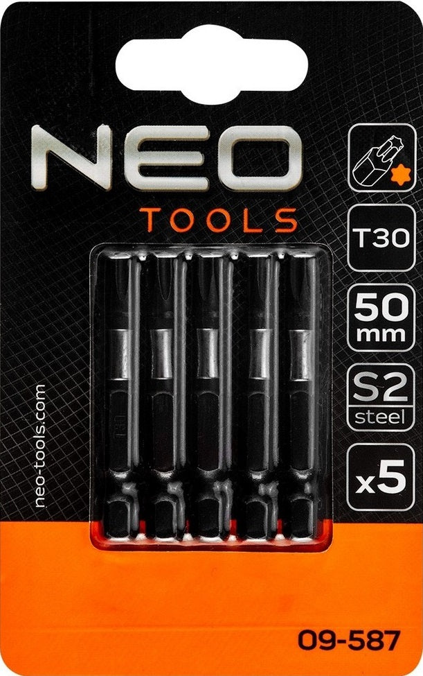 Impact Bits Set S2 50 Mm T30 5 Stk.