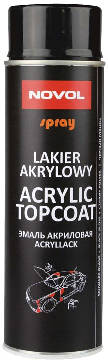 Spray Acrílico Acabado Negro Brillo 500 Ml
