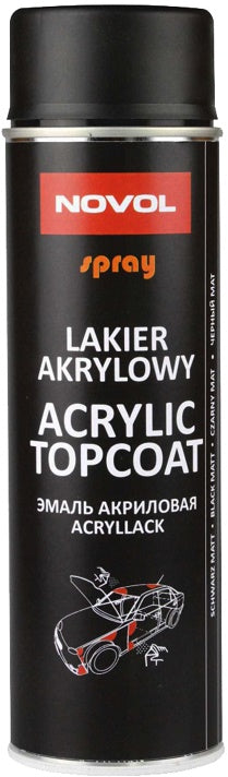 Spray Acrílico Acabado Negro Mate 500 Ml