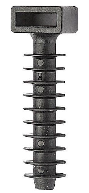 Black Mounting Pin For Tie Bands F=8mm Bmkn5458e 1 Piece