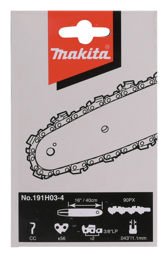 Sågkedja 40 cm Pitch 3/8'' Spårbredd 1,1 mm