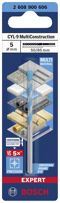 Wiertło Expert Multiconstruction Cyl-9 5*50*85mm