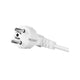 Connecting Cable With Angled Plug 3*1 Ohm Żo 1.5m White