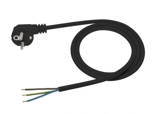 Connecting Cable With Angled Plug 3*1 Ohm Żo 3m Black