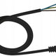 Câble de connexion avec fiche coudée 3*1,5 Ohm Żo 1,5m Noir