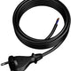 Connecting Cable With Straight Plug Ip20 H07rn-f 3m Black