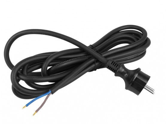 Connection Cable With Straight Plug Ip44 2*1.5 H07rn-f 4m Black