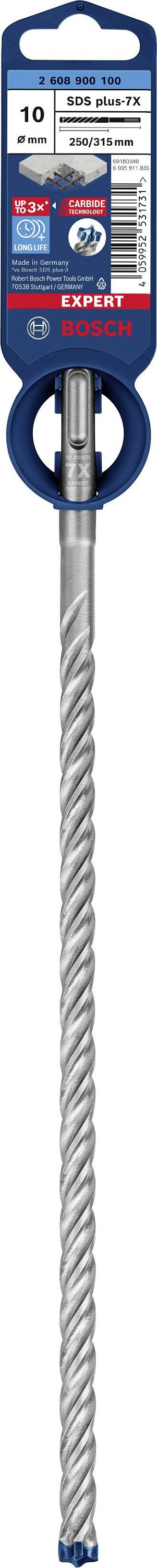 Sds+ 7x Burghiu cu ciocan Expert 10*250/315mm