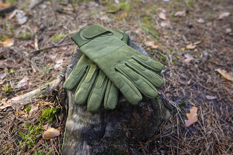 Taktiska handskar syntetiskt läder storlek 9