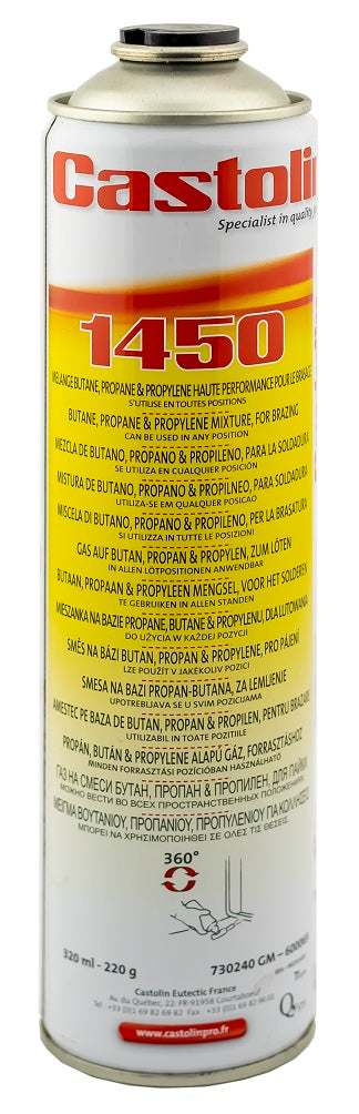 Cylinder gaspatron 220g Gw. 7/16'' 1450 #2711 13