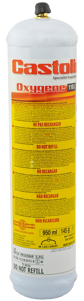 Oxygen Cylinder 1l Gw. M12*100 110bar