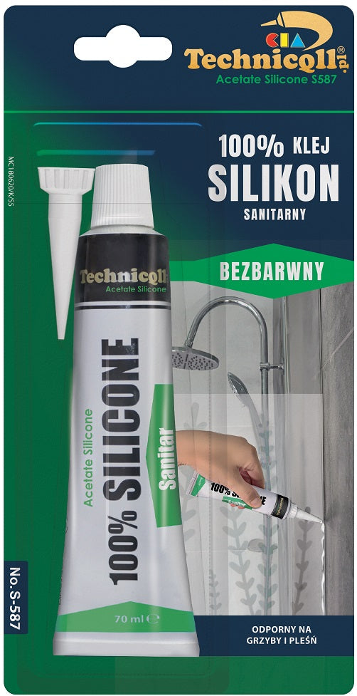 Sanitärsilikon, transparent, 70 ml
