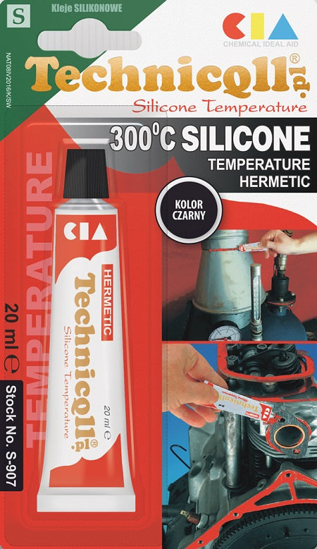 Silicon negru pentru temperaturi ridicate 20 ml