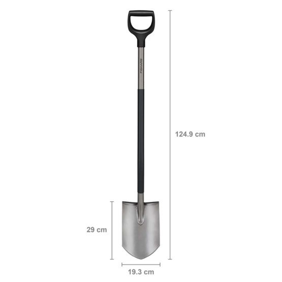 Ergonomisk spade skarp grå