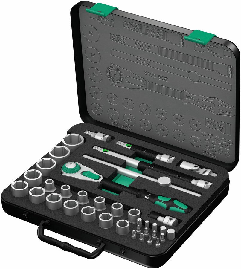 Zyklop Speed ​​Ratchet 1/2'' In Metric Set 37 Stk.