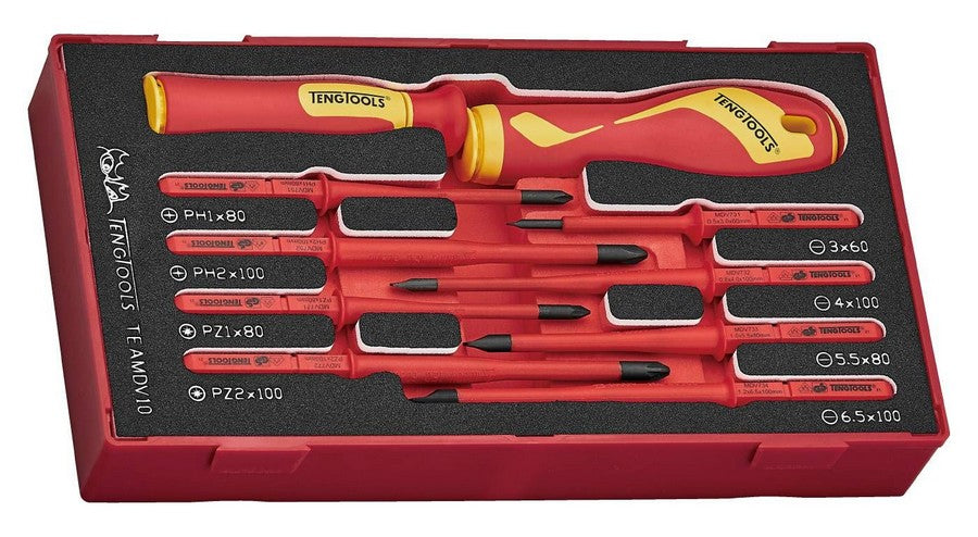 Set Surubelnite Vde 1000v Teamdv10 10 Buc.