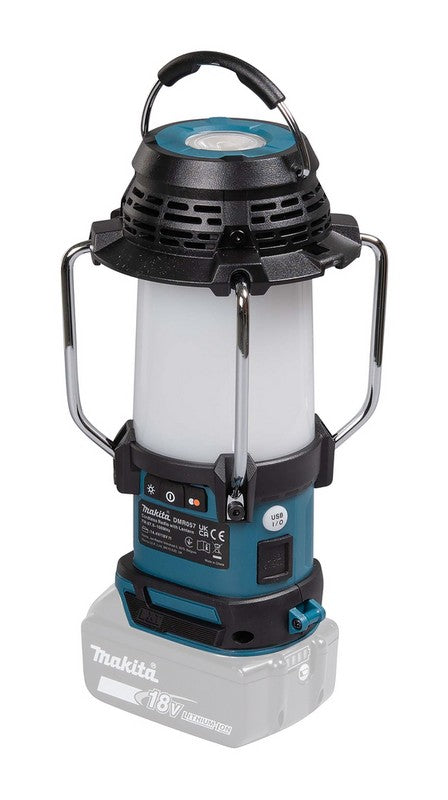 Radio Receiver With Lamp And Flashlight 18v Fm Bluetooth Usb