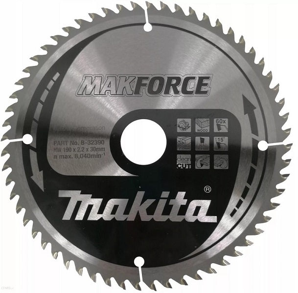 Makforce Gesinterde Houtzaag 190*30mm 60tand