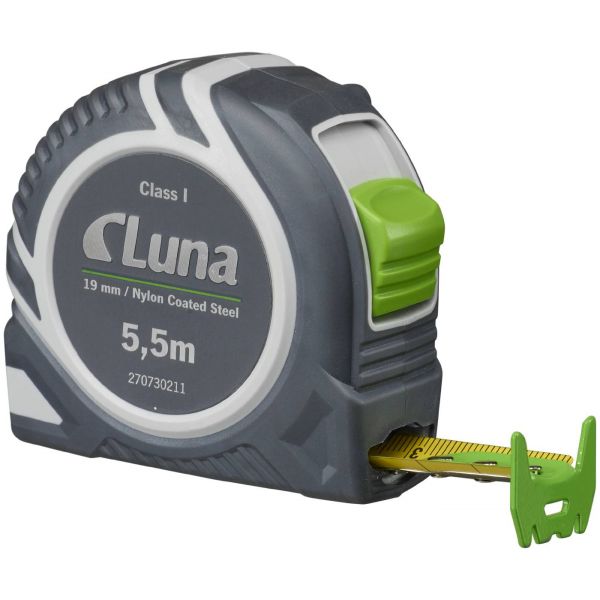 Cerradura de empuje magnética con regla enrollable de acero, 5,5 m