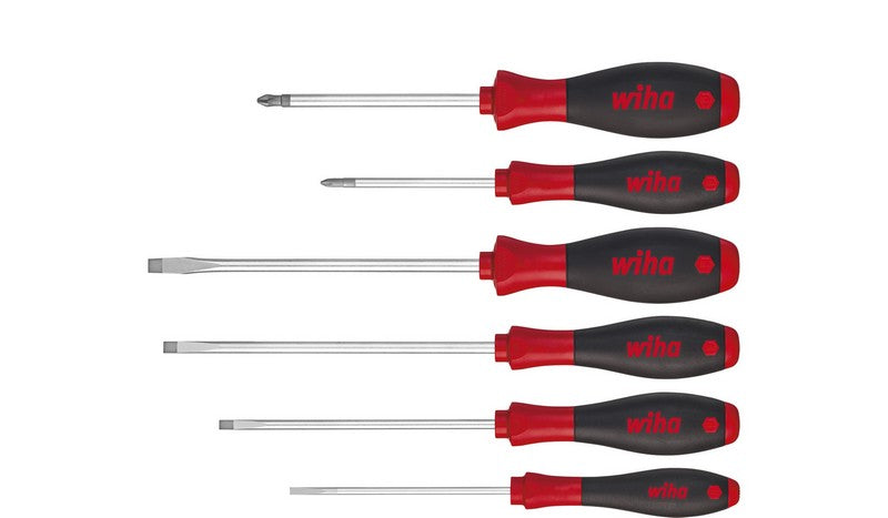 Jeu de tournevis plats Softfinish Phillips 6 pièces.