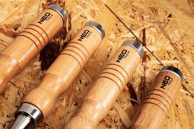 Sraith As 4 Chisel (6 12 18 24mm) Láimhseáil Adhmaid