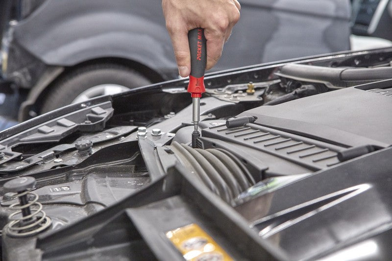 Pocketmax Magnetic Screwdriver With Bit Magazine 8 Bits
