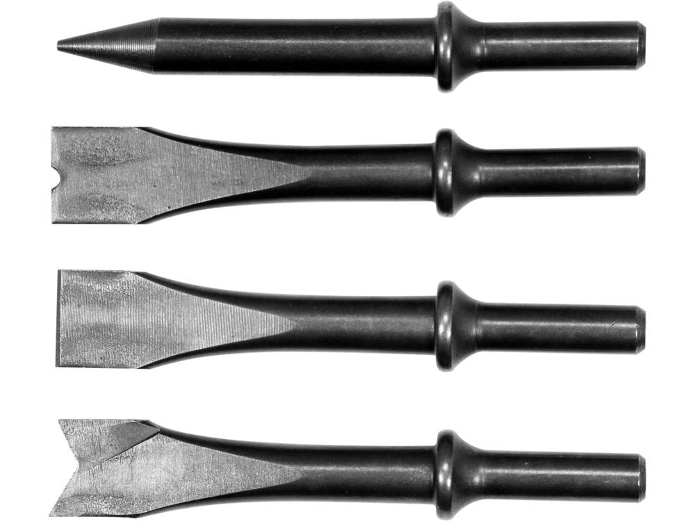 Sæt mejsler til pneumatisk hammer 4 stk
