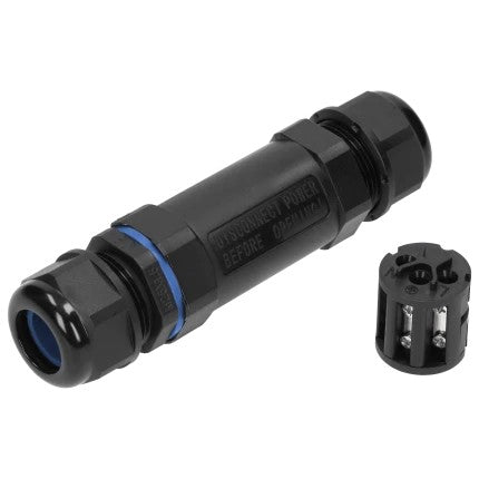 Rechte kabelconnector Ip68 3x6mm2
