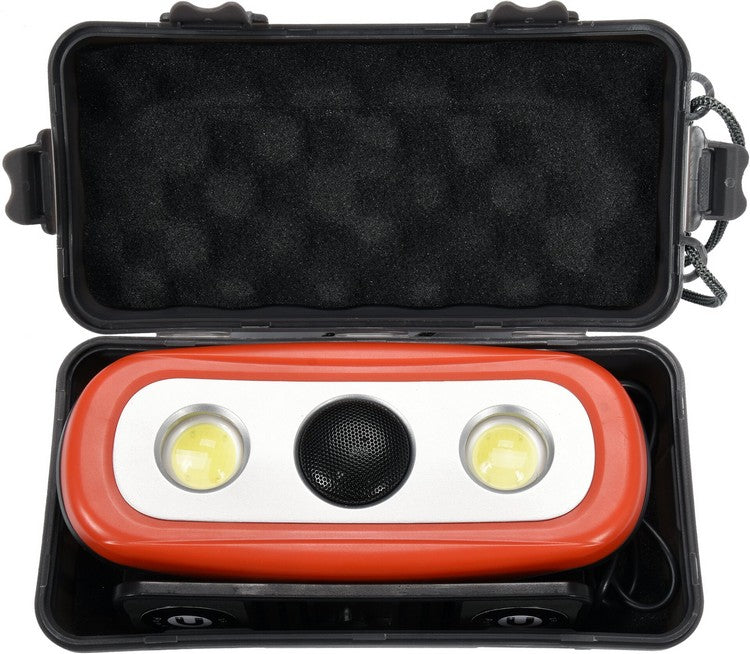 Projecteur Portable Avec Haut-Parleur 2x15w 2000lm Li-ion Ip44
