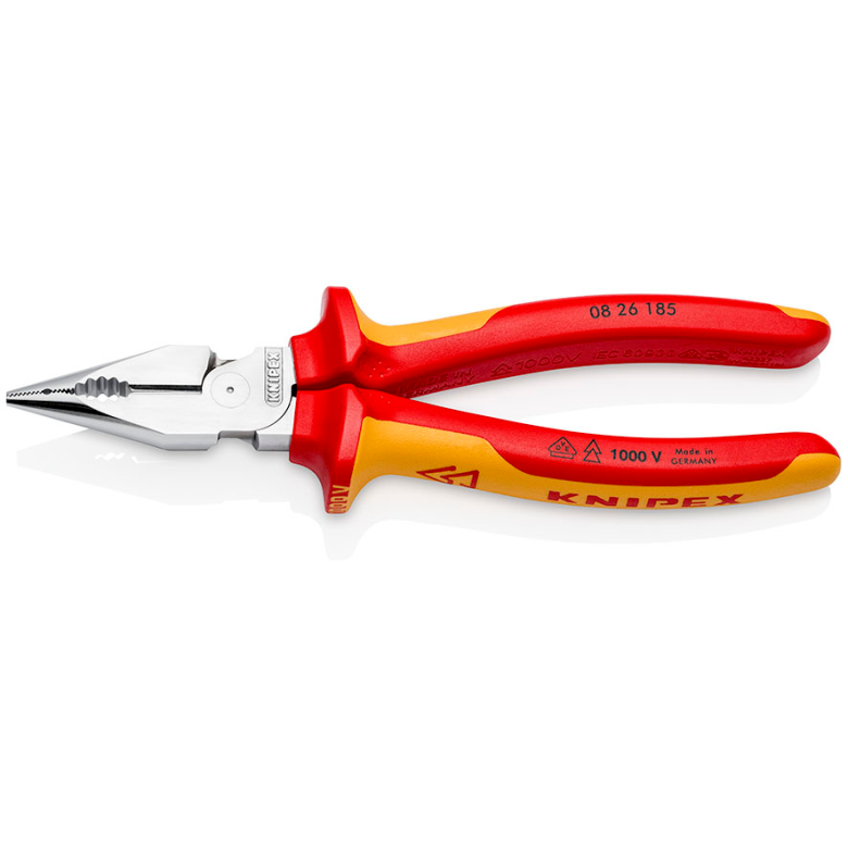 Pinza Universale Ganasce Affilate Pvc 185mm.