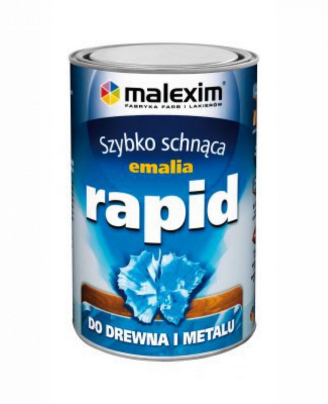 Hurtigttørrende Alkyd Emalje Rapid Black 9005 0,7l