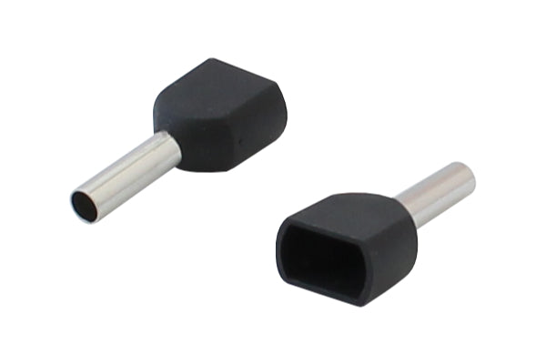 Terminal de virola com isolamento duplo 2*1,5 mm 10 unidades