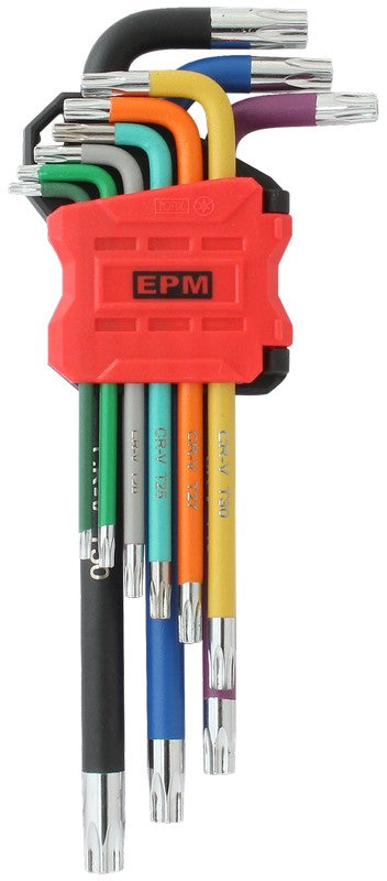 Set Of Torx Red Line Keys 9 Pcs.