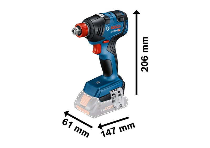 Avvitatore a percussione a batteria Gdx 18v-200 2 * 4.0ah