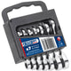 Set Di Chiavi Combinate Corte Con Cricchetto 7 Pz