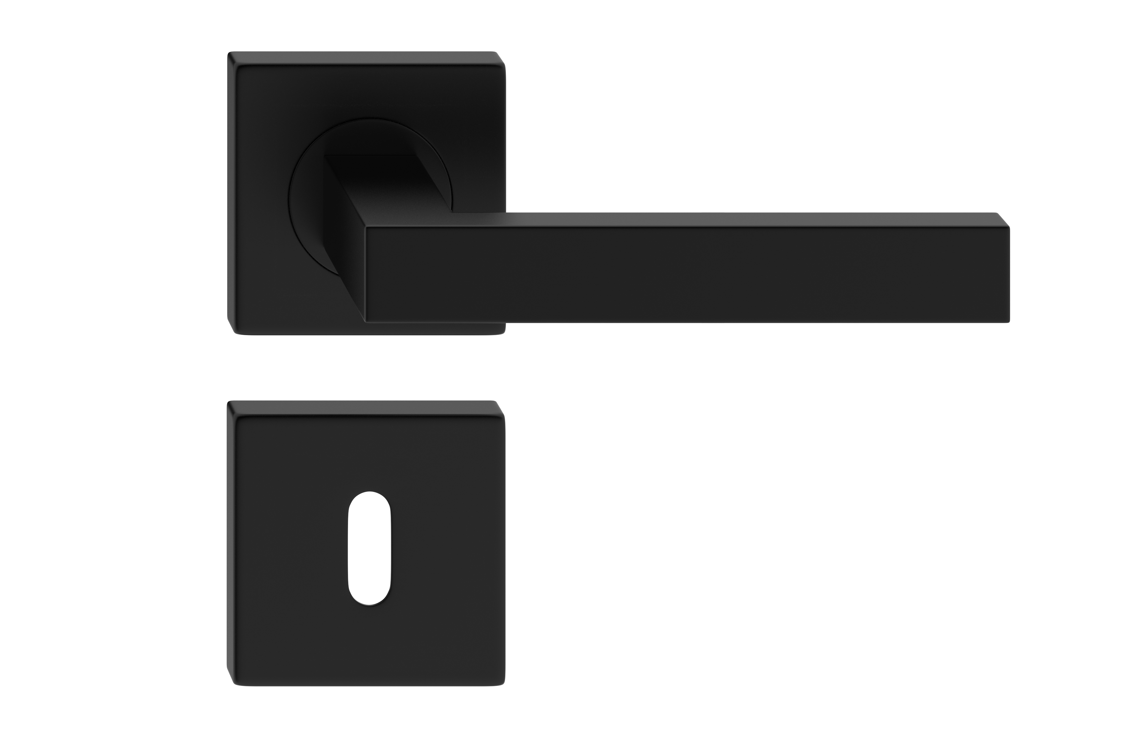 Ergo Black Handle Square Key Plate Líne Iodáilis